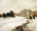 Invierno en Cincinnati Paisaje impresionista John Henry Twachtman